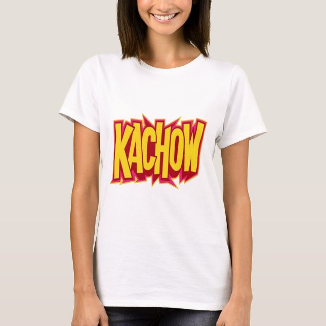 T-shirt kachow sticker (Devant)