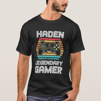 T-shirt Kaden Legendaire Joueur Vidéo Nom Personnalisé Per