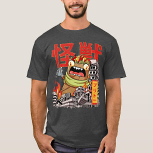 T-shirt Kaiju Burrito japonais anime monstre Meican nourri