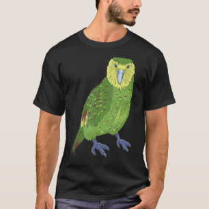 T-shirt Kakapo Parrot Nouvelle-Zélande Oiseau Parrot