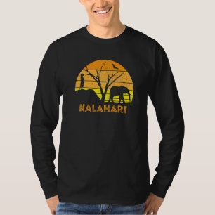 T-shirt Kalahari Desert Elephant Meerkat Sunset Safari Afr