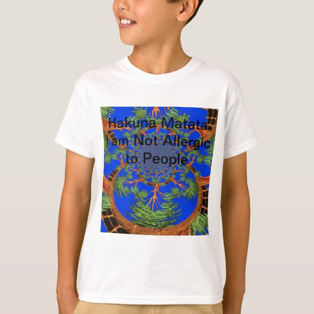 T-shirt Kaleidoscope Acacia Arbre Art Imprimer/Graphique (Devant)