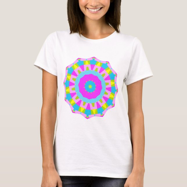 T-shirt Kaleidoscope coloré 04 (Devant)