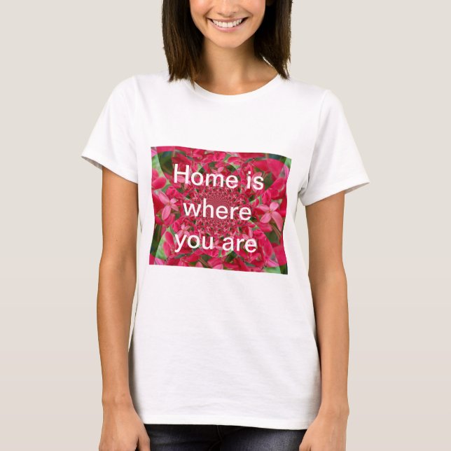 T-shirt Kaleidoscope de Crimson : Blood Milkweed Flower Ar (Devant)