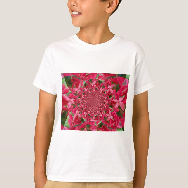 T-shirt Kaleidoscope de Crimson : Blood Milkweed Flower Ar (Devant)