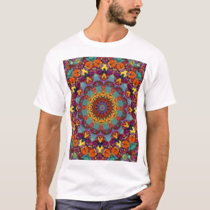 T-shirt Kaleidoscope fractal de mandala -64351