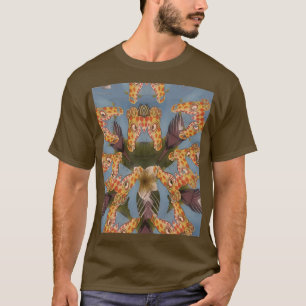 T-shirt Kaleidoscope Giraffe Mandala : Safari Art Abstrait
