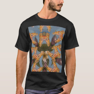 T-shirt Kaleidoscope Giraffe Mandala : Safari Art Abstrait