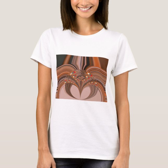 T-shirt Kaleidoscope noir africain Design d'impression (Devant)