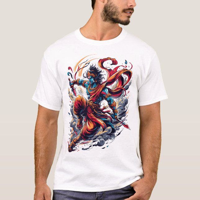 T-shirt Kalki Avatar Dieu Yoga Vedic Hindu (Devant)