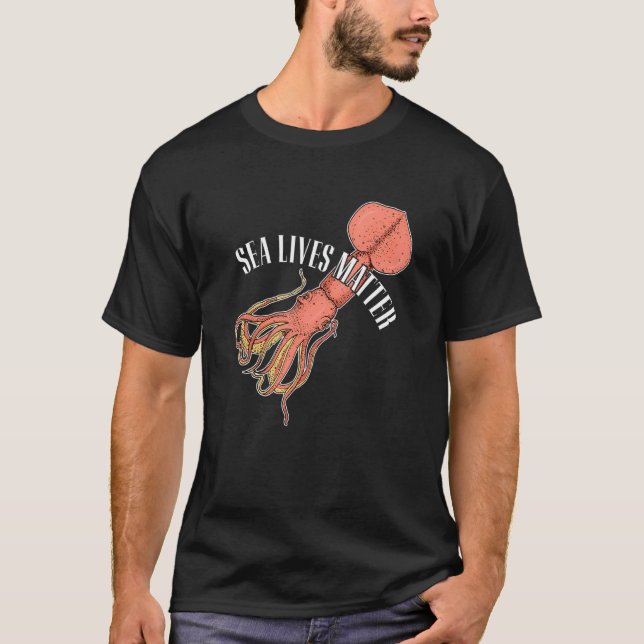 T-shirt Kalmar Cephalopode Diving Sea Research (Devant)