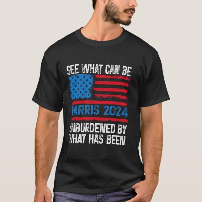 T-shirt Kamala Harris 2024 Ce qui peut être libéré du fard (Devant)
