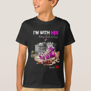 T-shirt Kamala Harris 2024 I'm With Her Rocking Chucks &am