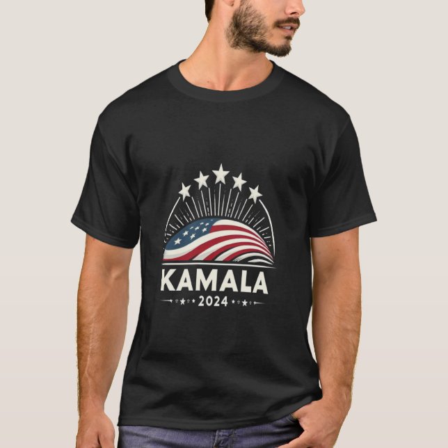 T-shirt Kamala Harris 2024 Lotus pour l'élection du présid (Devant)