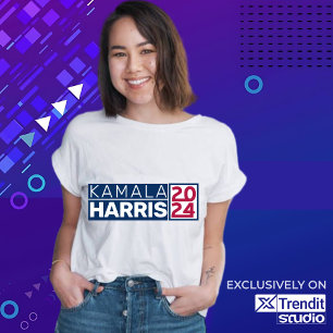 T-shirt Kamala Harris 2024 Président Vintage drapeau améri