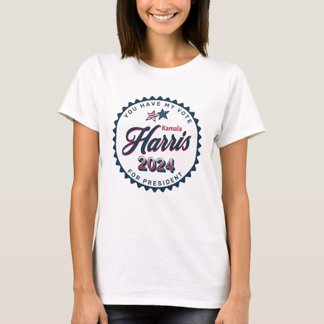T-shirt Kamala Harris 2024 | Vous avez mon vote (Devant)