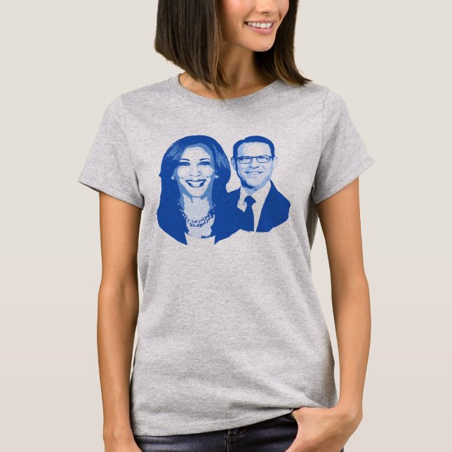 T-shirt Kamala Harris et Josh Shapiro (Devant)