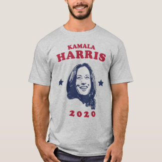 T-shirt Kamala Harris font face au rétro style