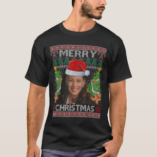 T-shirt Kamala Harris Joyeuse chemise de Noël femme laide