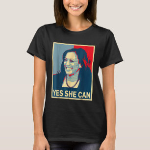 T-shirt Kamala Harris OUI ELLE PEUT 2024 Élection Présiden