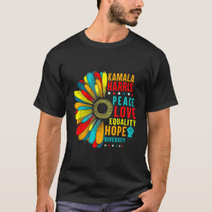T-shirt Kamala Harris Peace Love Equality Hope Diversity