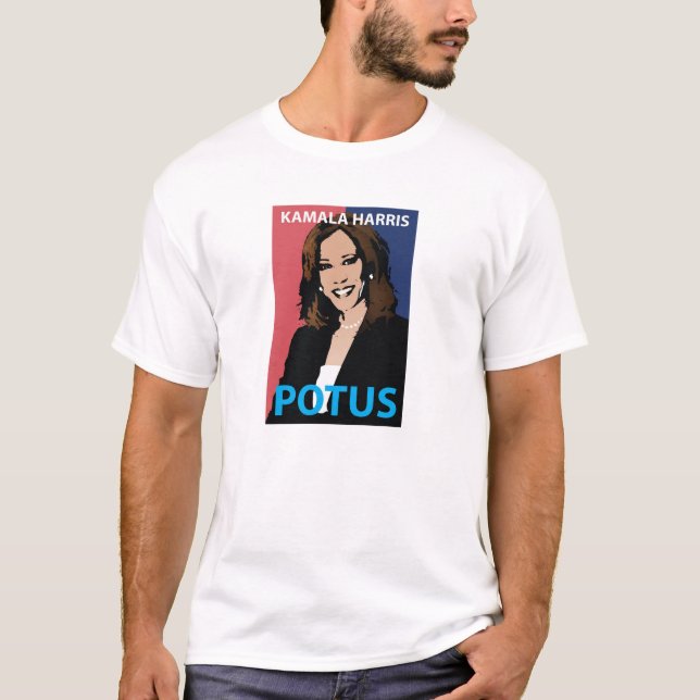 T-shirt Kamala Harris "POTUS" (Devant)
