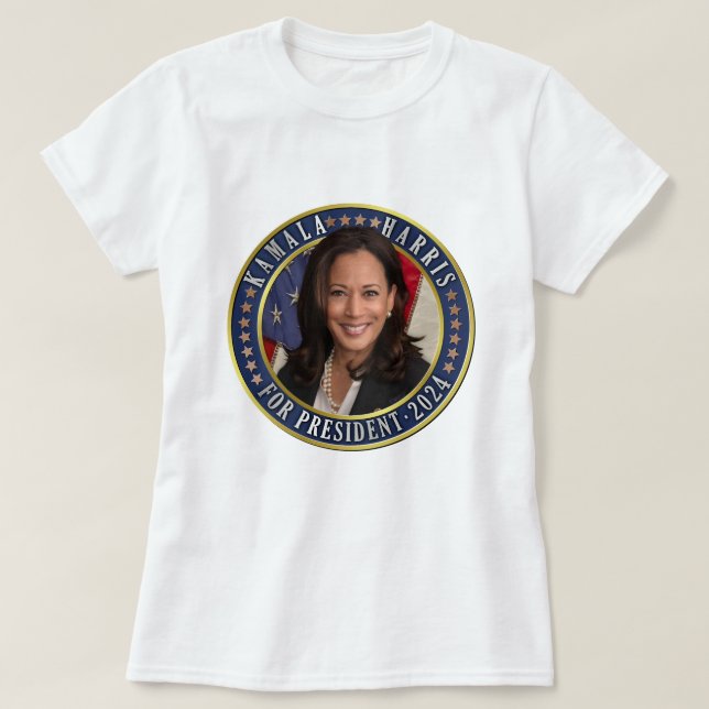 T-shirt Kamala Harris pour le président démocrate 2024 Pho (Design devant)