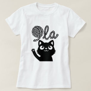 T-shirt Kamala Harris Président 2024 Comma La Cat et Yarn