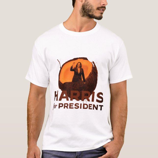 T-shirt Kamala Harris Président *Coconut Edition* (Devant)