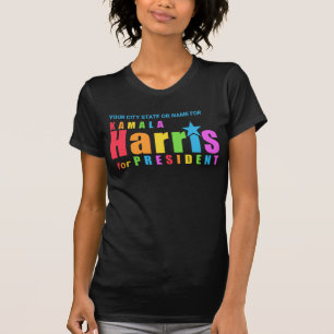 T-shirt Kamala Harris Pride Élection Personnalisée Féminis