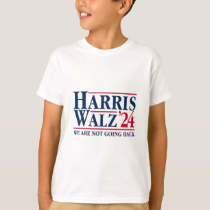 T-shirt Kamala Harris Tim Walz Vp Nous Ne Reviendrons Pas 