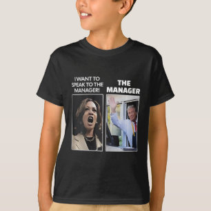 T-shirt Kamala Je Veux M'Adresser Au Directeur Trump Mcdon