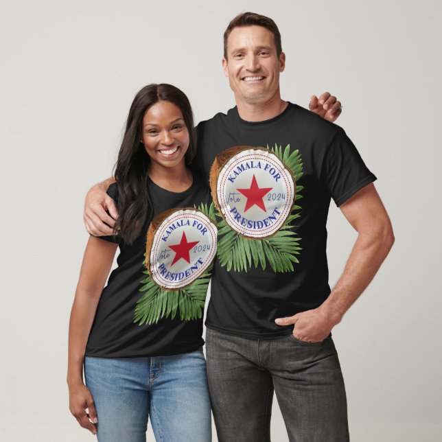 T-shirt Kamala Pour Président Vote 2024 Feuilles De Noix D (Unisexe)