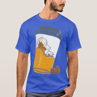 T-shirt Kanagawa Café Japonais Grosse vague