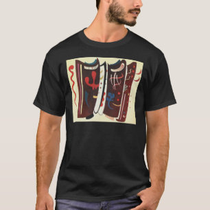 T-shirt Kandinsky Brown avec Supplément Abstrait