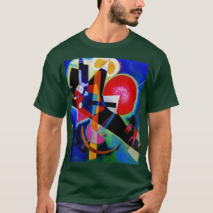 T-shirt Kandinsky en bleu Abstrait peinture Forêt profonde
