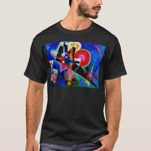 T-shirt Kandinsky en peinture Abstraite bleue