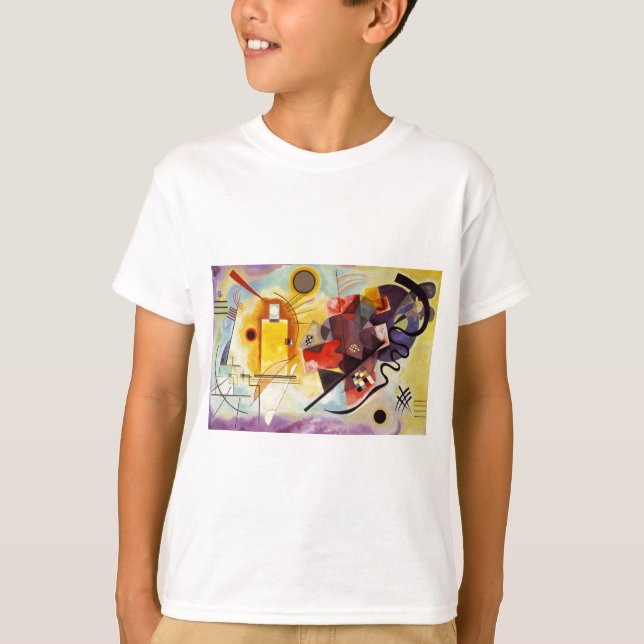 T-shirt Kandinsky jaune bleu (Devant)