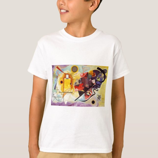 T-shirt Kandinsky jaune bleu (Devant)