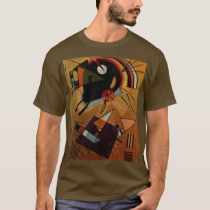 T-shirt Kandinsky peinture Abstraite couleur Brown