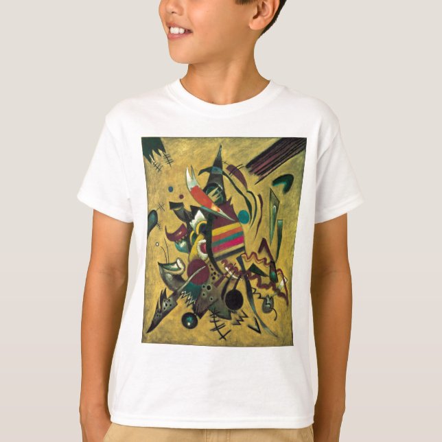 T-shirt Kandinsky Points Peinture en toile Abstraite (Devant)