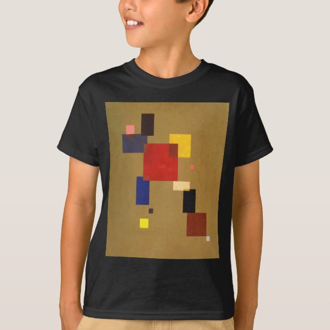 T-shirt Kandinsky Treize Rectangles peinture Abstraite (Devant)