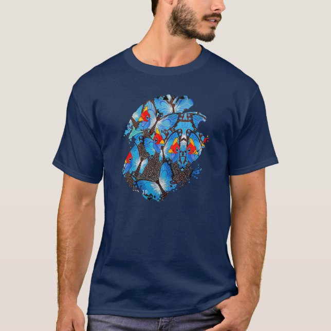 T-shirt Kanga Blue (Devant)