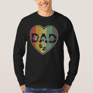 T-shirt Kangal Papa mignon Chien race Calligraphie Vintage