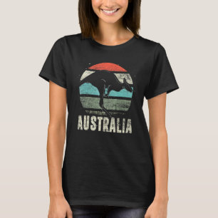 T-shirt Kangaroo Aussie Zoo Animal Retro Australie