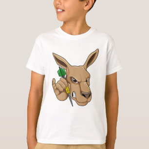 T-shirt Kangaroo comme joueur de Dart avec Dart