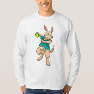 T-shirt Kangaroo comme joueur de handball avec Handball