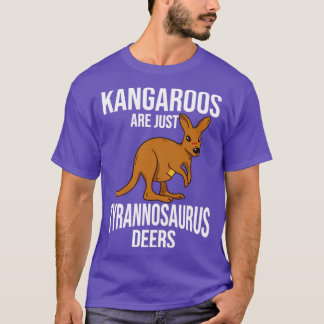 T-shirt Kangaroo Drôle Ne Sont Que Des Cerfs Tyrannosaurus