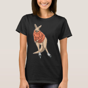 T-shirt Kangaroo Patinage sur glace Patins sur glace