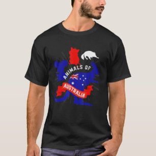T-shirt Kangaroo Quokka Sugar Glider Koala Animaux De Aust